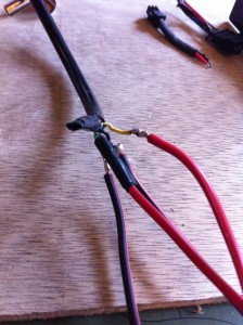 Soldering the throttle cable