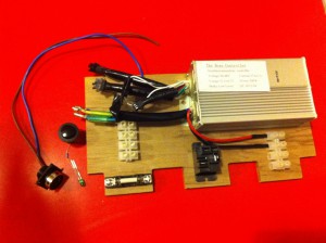 Layout of the electronics board